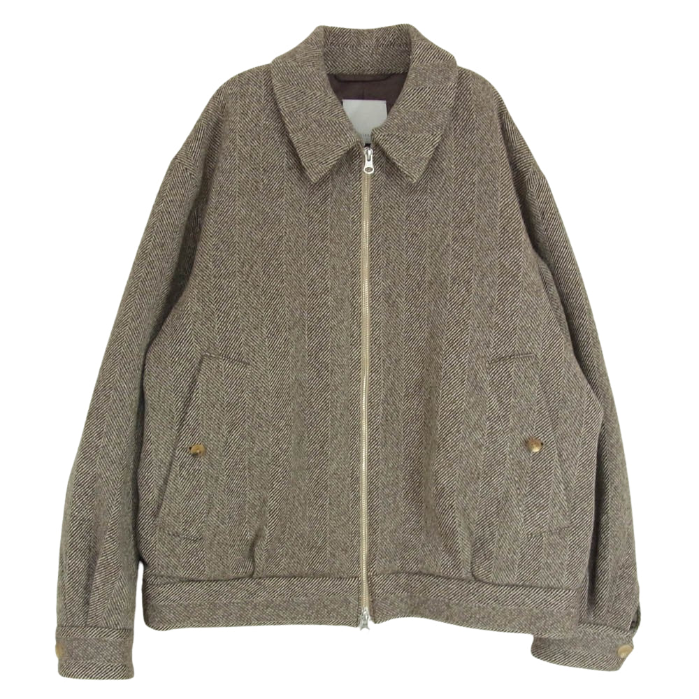 フランネル BBZ2002507A0002 Arles Wool Tweed Harrington Jacket ウール ツイード ハリントン ジャケット ブラウン系 2【中古】