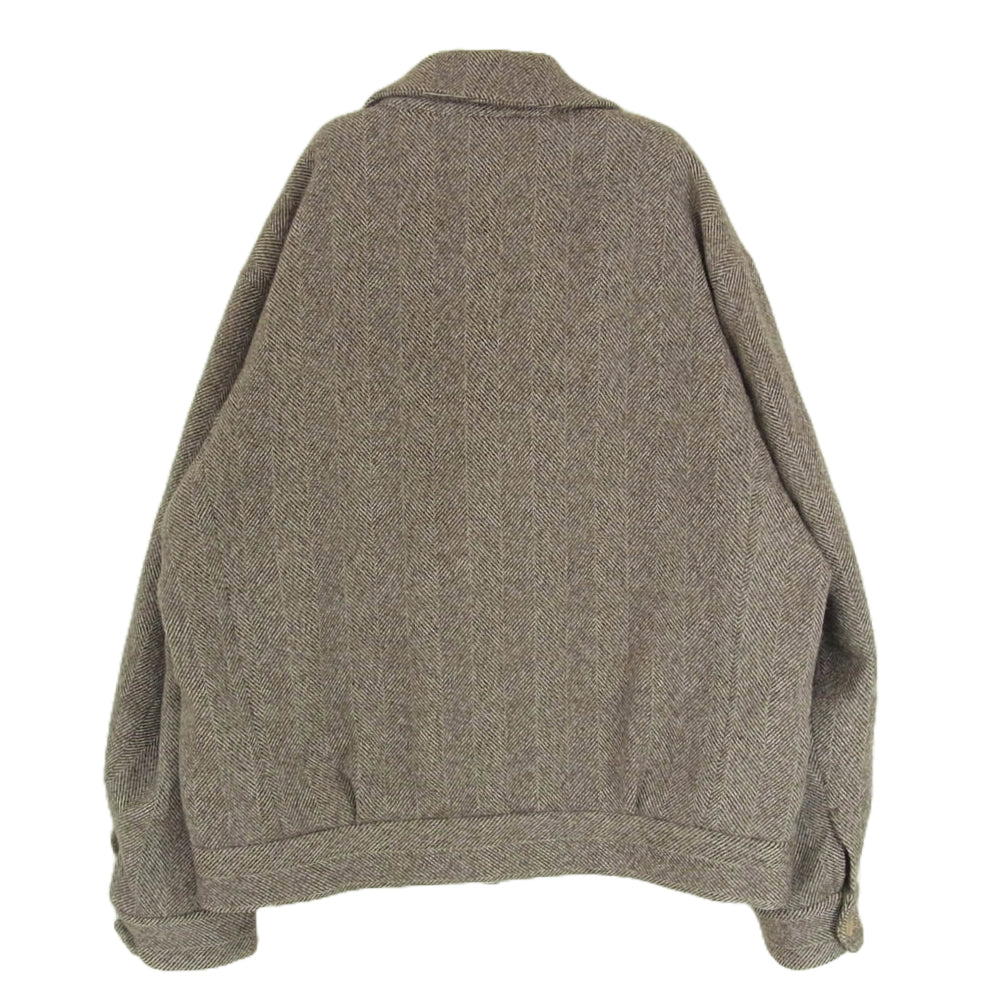 フランネル BBZ2002507A0002 Arles Wool Tweed Harrington Jacket ウール ツイード ハリントン ジャケット ブラウン系 2【中古】