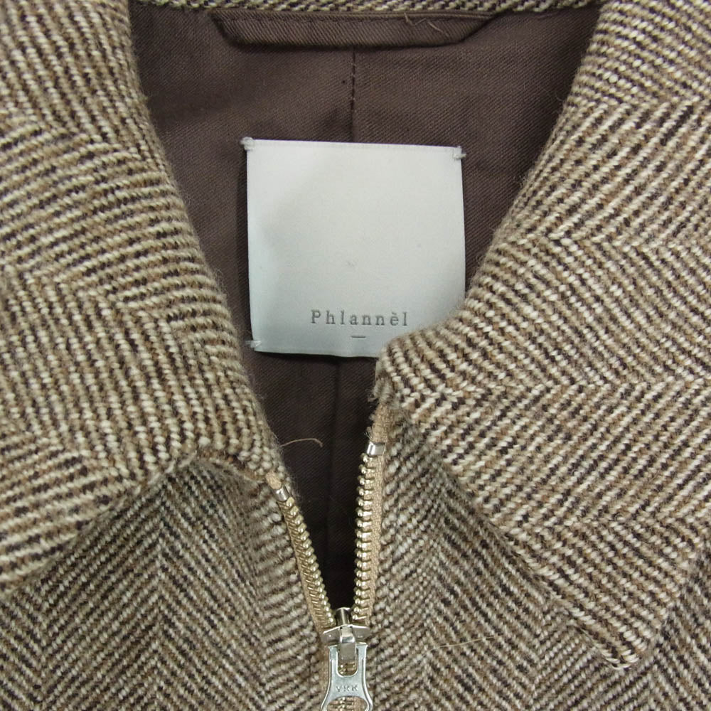 フランネル BBZ2002507A0002 Arles Wool Tweed Harrington Jacket ウール ツイード ハリントン ジャケット ブラウン系 2【中古】