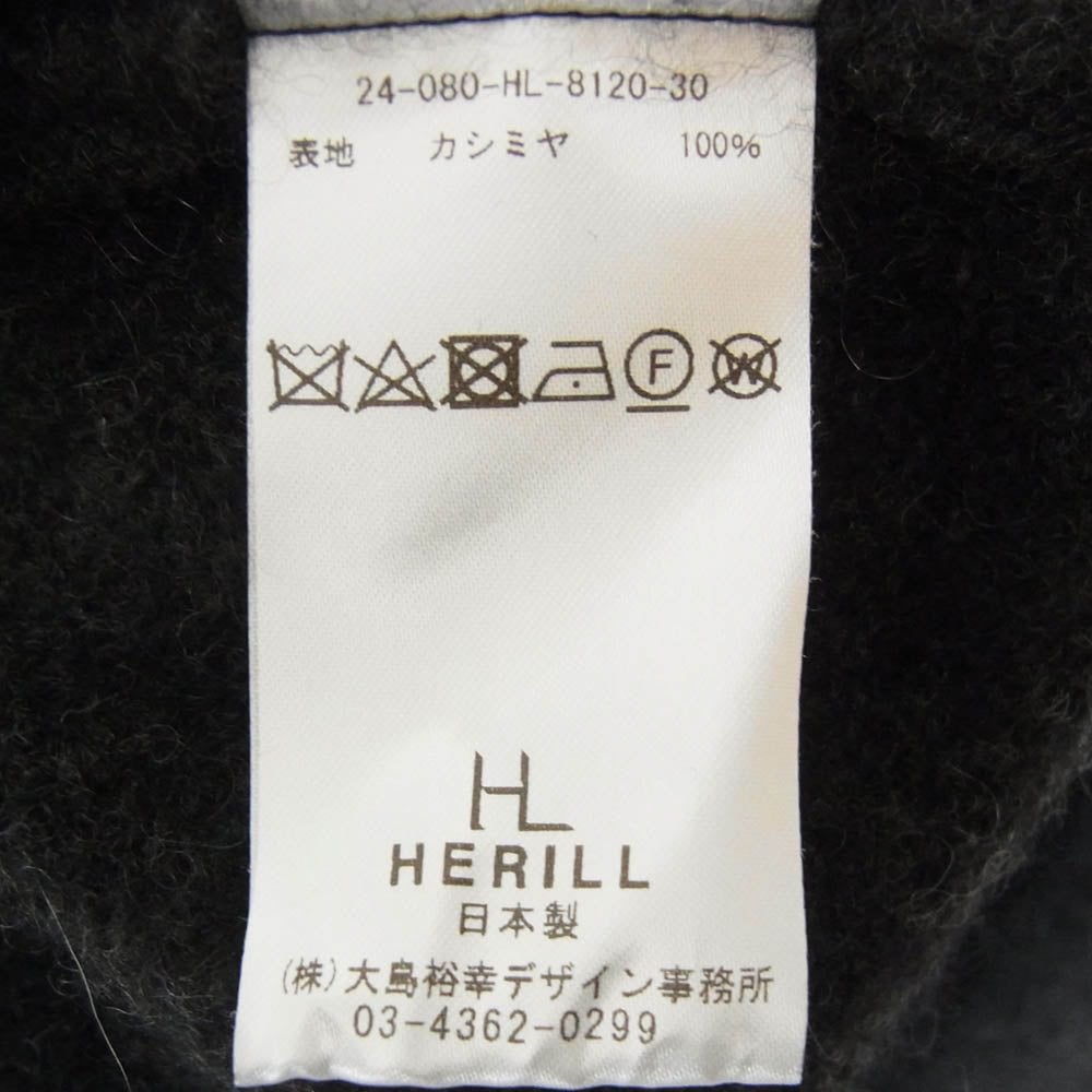 ヘリル 24-080-HL-8120-30 American deadstock Sweater アメリカン デッドストック カシミヤ セーター チャコール系 1【中古】