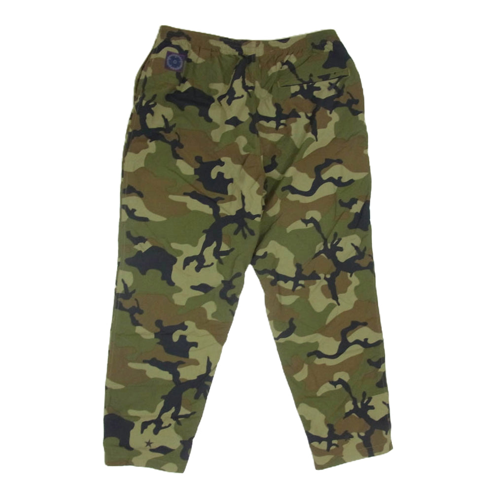 エムアンドエム ナイロン カモフラ パンツ カーキ系 XL【中古】