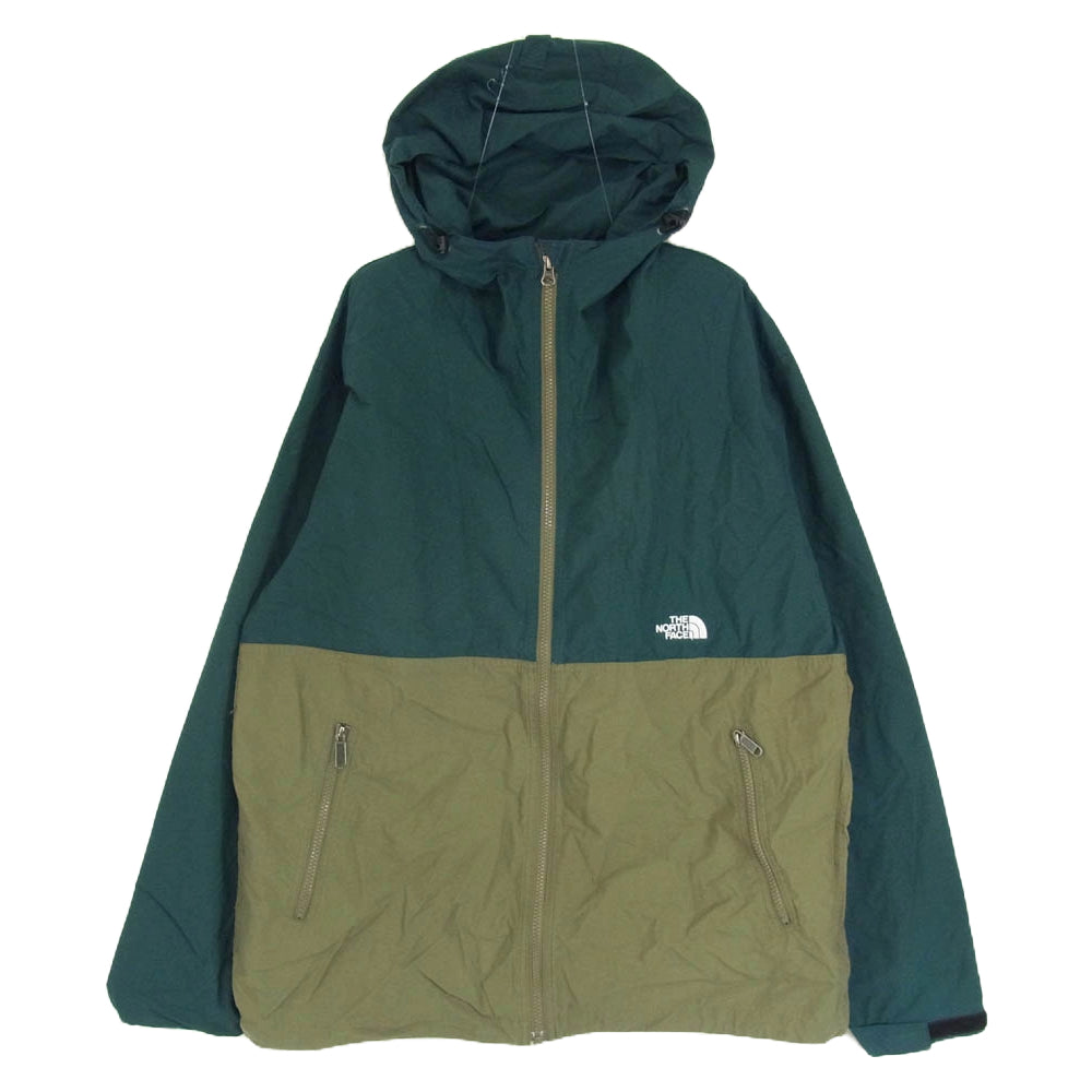 THE NORTH FACE ノースフェイス NP71530 COMPACT JACKET コンパクト ナイロン ジャケット グリーン系 XL【中古】