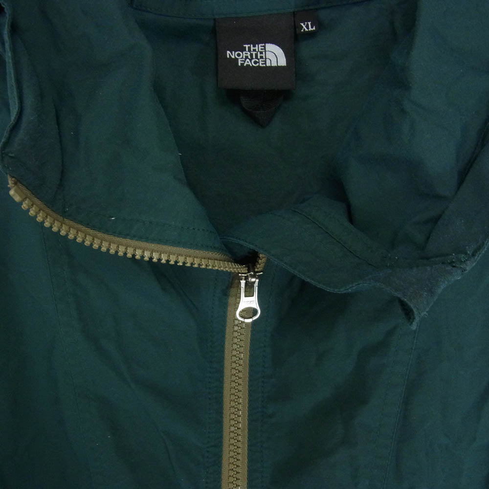 THE NORTH FACE ノースフェイス NP71530 COMPACT JACKET コンパクト ナイロン ジャケット グリーン系 XL【中古】