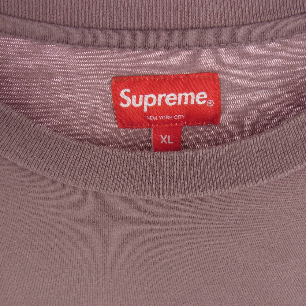 Supreme シュプリーム 22AW Intarsia S/S Top アーチロゴ 半袖 Ｔシャツ カットソー あずき色 XL【中古】