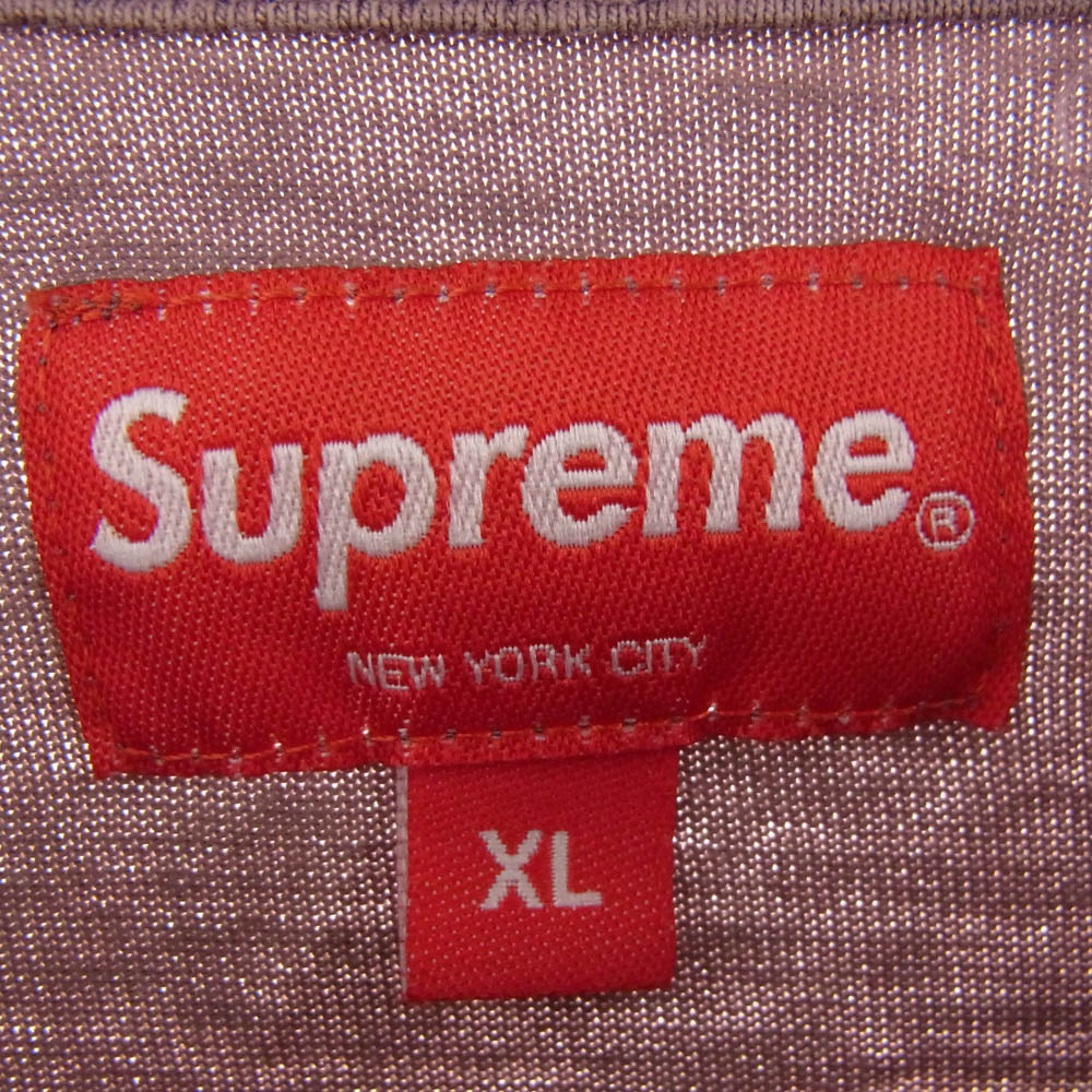 Supreme シュプリーム 22AW Intarsia S/S Top アーチロゴ 半袖 Ｔシャツ カットソー あずき色 XL【中古】