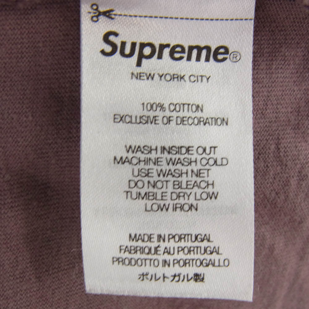 Supreme シュプリーム 22AW Intarsia S/S Top アーチロゴ 半袖 Ｔシャツ カットソー あずき色 XL【中古】
