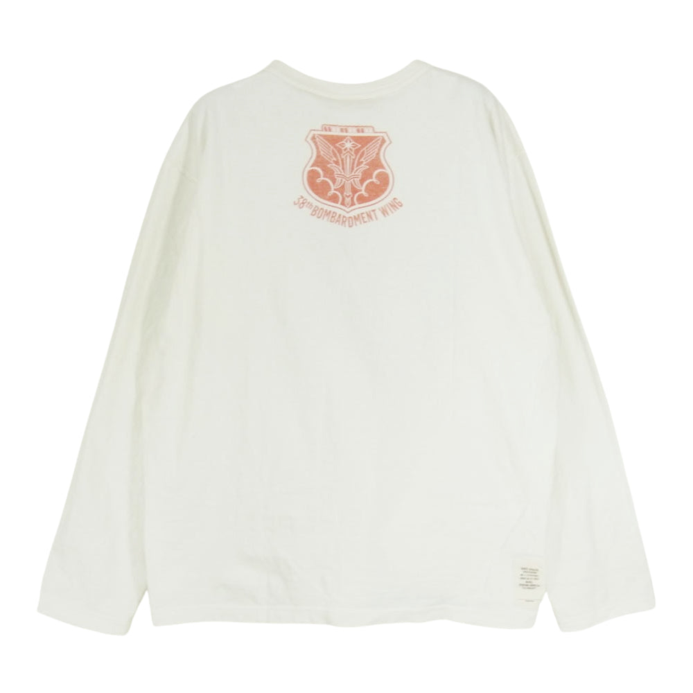 TOY'S McCOY トイズマッコイ TMC2362 DRAGON FLIGHT ドラゴンフライト 長袖 Tシャツ ホワイト系 XL【中古】