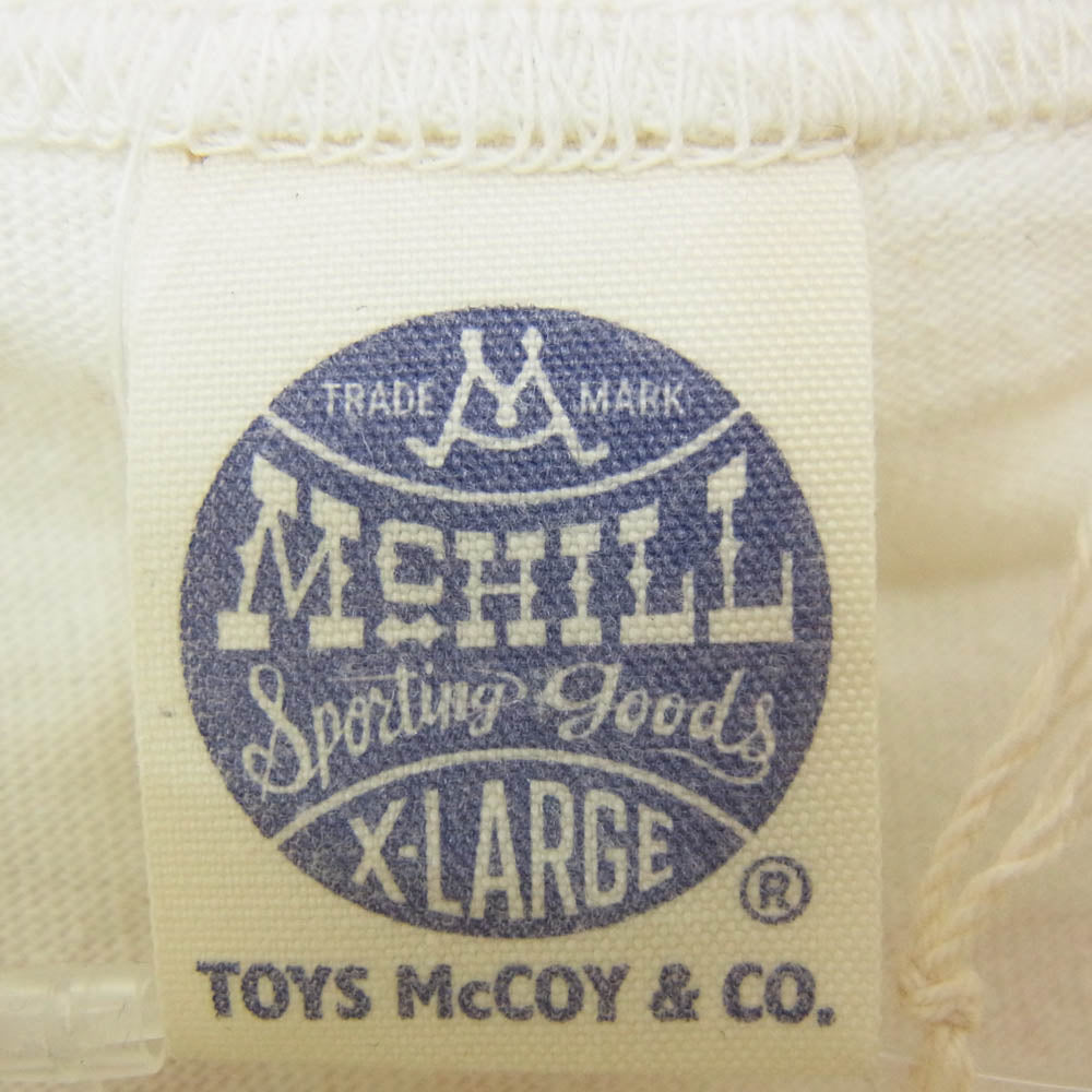 TOY'S McCOY トイズマッコイ TMC2362 DRAGON FLIGHT ドラゴンフライト 長袖 Tシャツ ホワイト系 XL【中古】