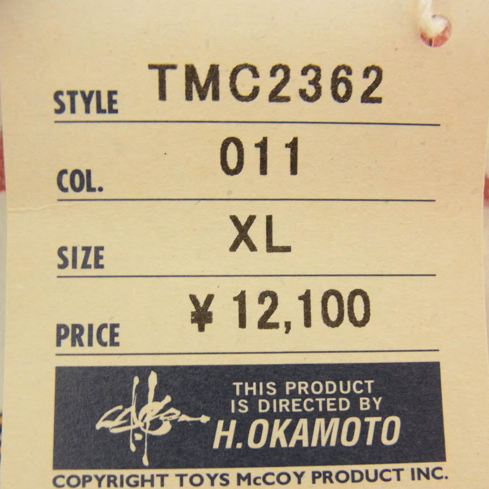 TOY'S McCOY トイズマッコイ TMC2362 DRAGON FLIGHT ドラゴンフライト 長袖 Tシャツ ホワイト系 XL【中古】