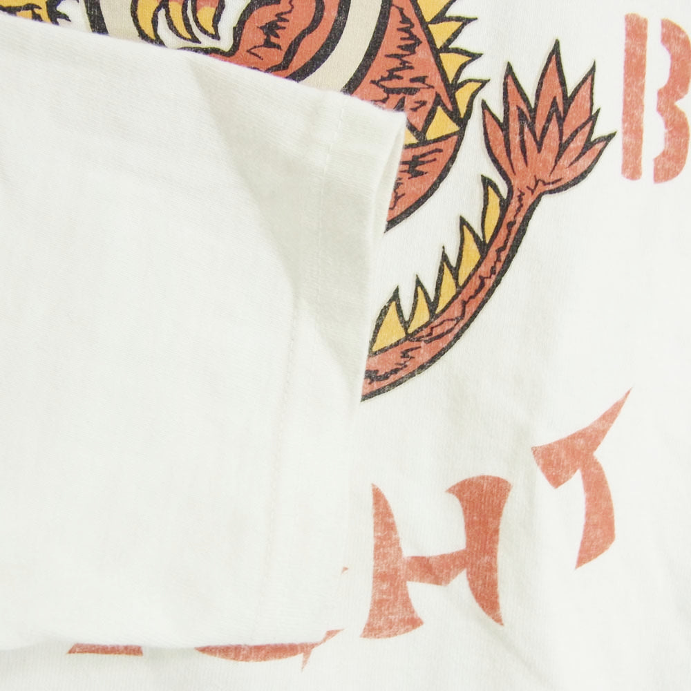 TOY'S McCOY トイズマッコイ TMC2362 DRAGON FLIGHT ドラゴンフライト 長袖 Tシャツ ホワイト系 XL【中古】