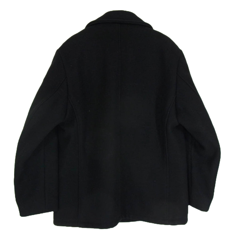 schott ショット USA製 ジェネラルサプライ 別注 ウール シングル ピーコート ブラック系 40【中古】