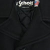schott ショット USA製 ジェネラルサプライ 別注 ウール シングル ピーコート ブラック系 40【中古】