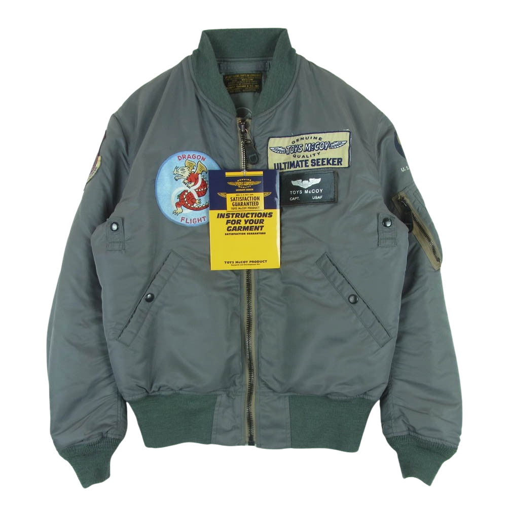 TOY'S McCOY トイズマッコイ TMJ1722 MIL-J-8279A TYPE MA-1 ALBERT TURNER アルバート ターナー DRAGON FLIGHT ドラゴン フライト ジャケット グレー系 グレイッシュグリーン系 M【中古】