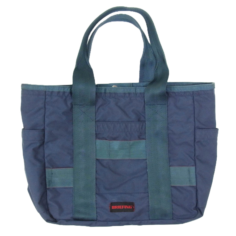 BRIEFING ブリーフィング green label relaxing 別注 W バケット ハンド トートバッグ ネイビー系【中古】