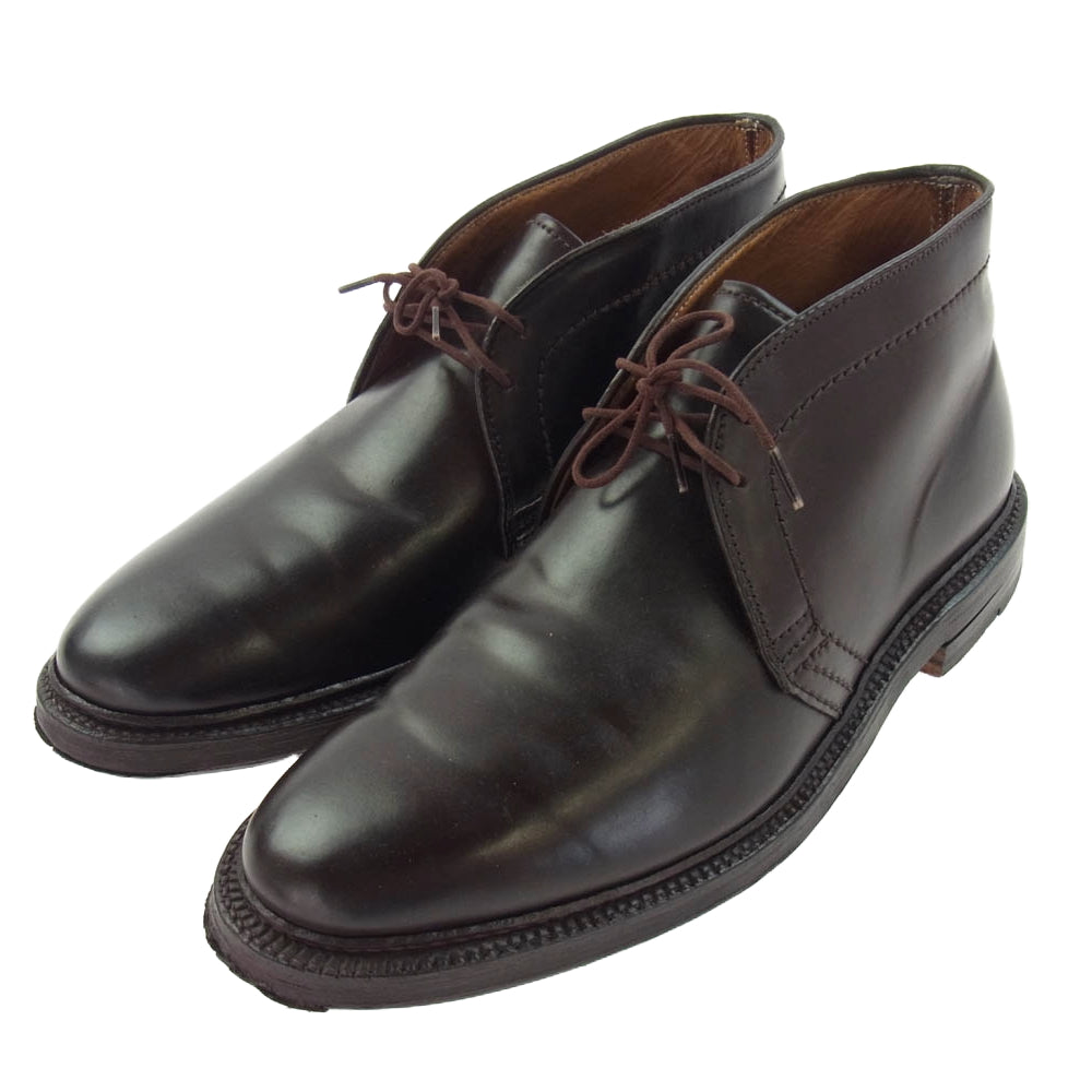 ALDEN オールデン 1339Y  BEAMS別注 シェルコードバン バーガンディ チャッカ ブーツ レザー シューズ ブラウン系 8【中古】