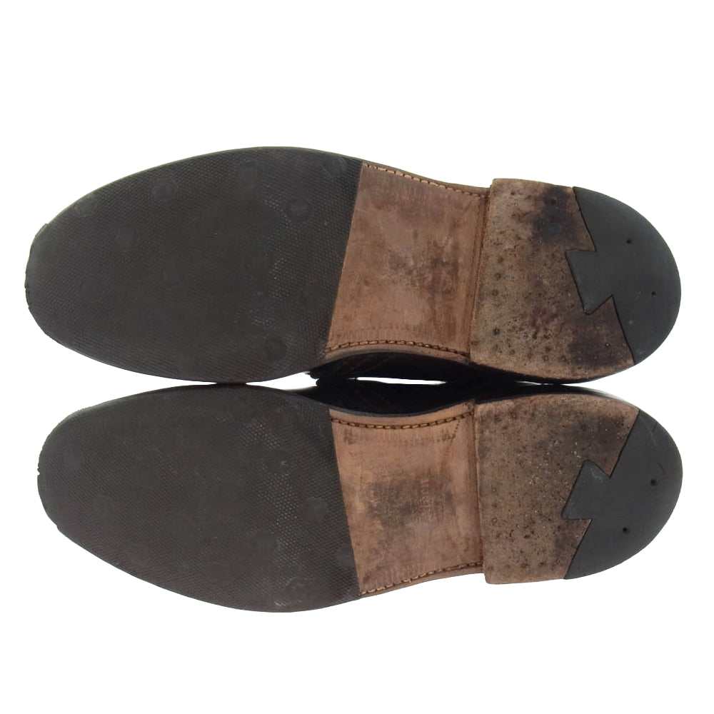 ALDEN オールデン 1339Y  BEAMS別注 シェルコードバン バーガンディ チャッカ ブーツ レザー シューズ ブラウン系 8【中古】