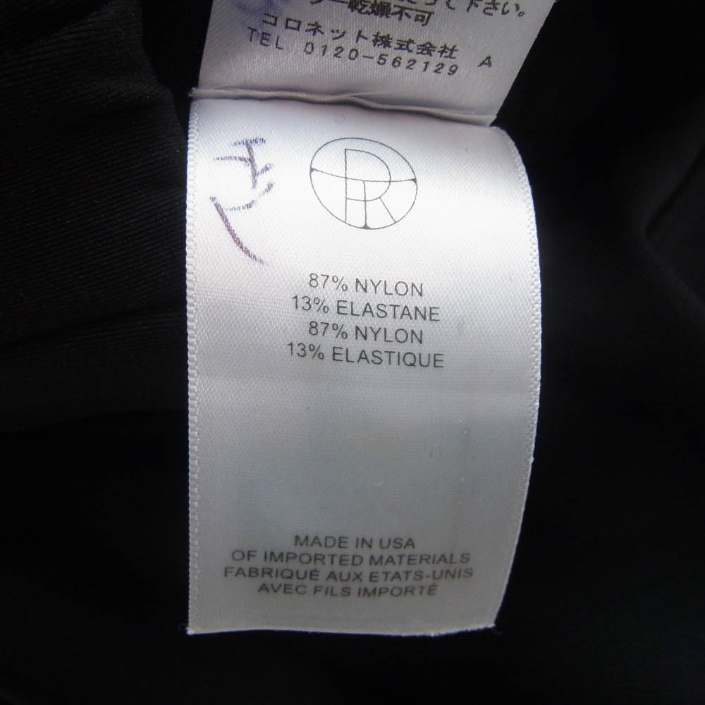 The Row ザロウ J116 USA製 ウエストゴム イージー ワイド スラックスパンツ ブラック系 S【中古】
