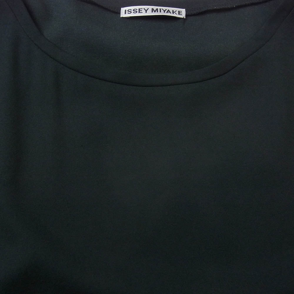 ISSEY MIYAKE イッセイミヤケ IM63FT017 ノースリーブ マーブル柄 チュニック ロング カットソー ブルー系 3【中古】