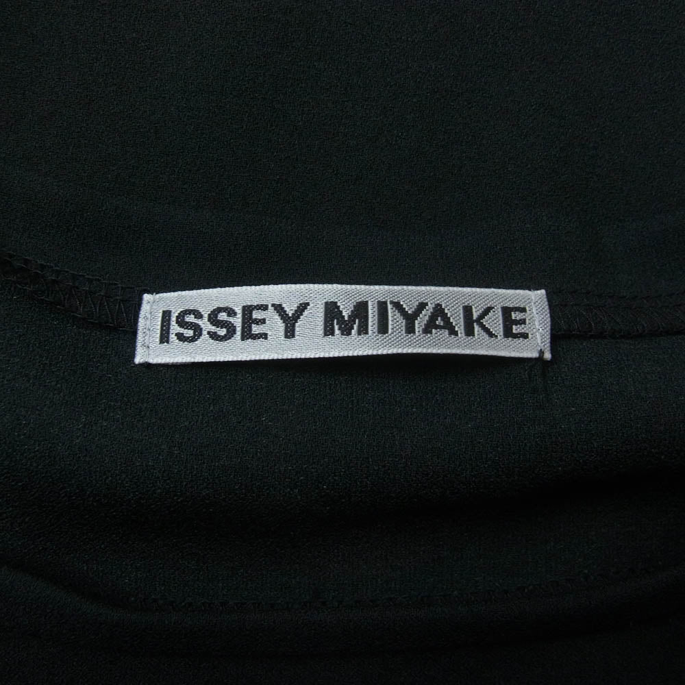 ISSEY MIYAKE イッセイミヤケ IM63FT017 ノースリーブ マーブル柄 チュニック ロング カットソー ブルー系 3【中古】