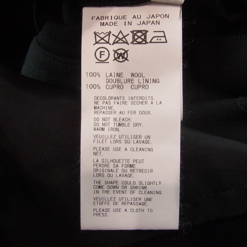 ビー ヨウジヤマモト 19SS NH-J56-101 フロントスリット ロング テーラード ジャケット ブラック系 1【中古】