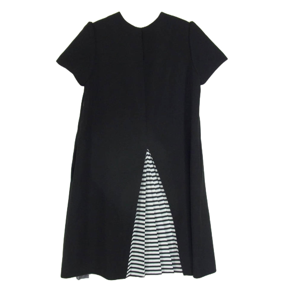 ボーダーズ アット バルコニー BD2421-3E-14 BACK TUCK DRESS バック タック ドレス ワンピース ブラック系 38【新古品】【未使用】【中古】