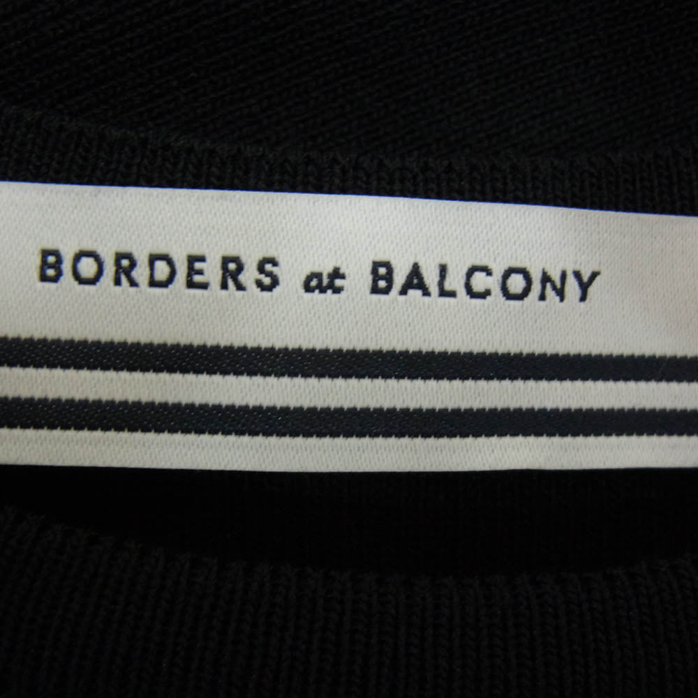 ボーダーズ アット バルコニー BD2411-1K-28 SCALLOP DRESS スカラップ ドレス ワンピース ブラック系 38【新古品】【未使用】【中古】