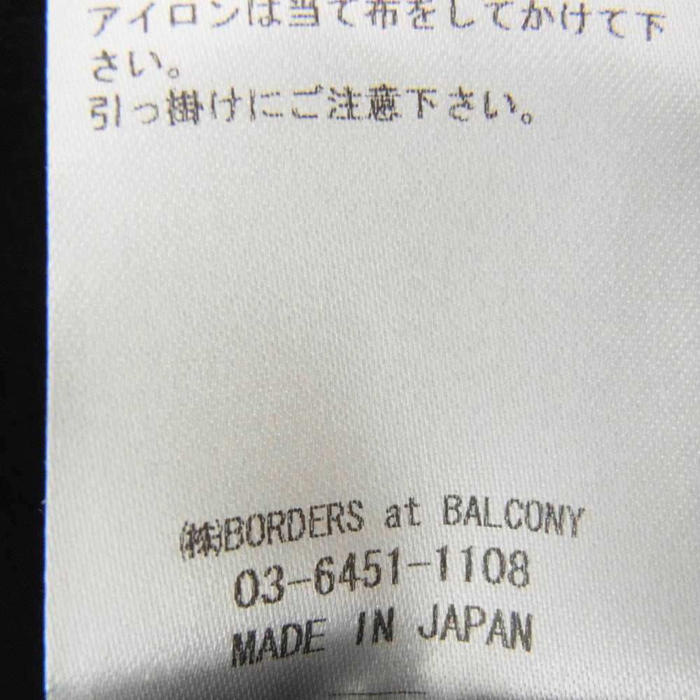 ボーダーズ アット バルコニー BD2411-1K-28 SCALLOP DRESS スカラップ ドレス ワンピース ブラック系 38【新古品】【未使用】【中古】