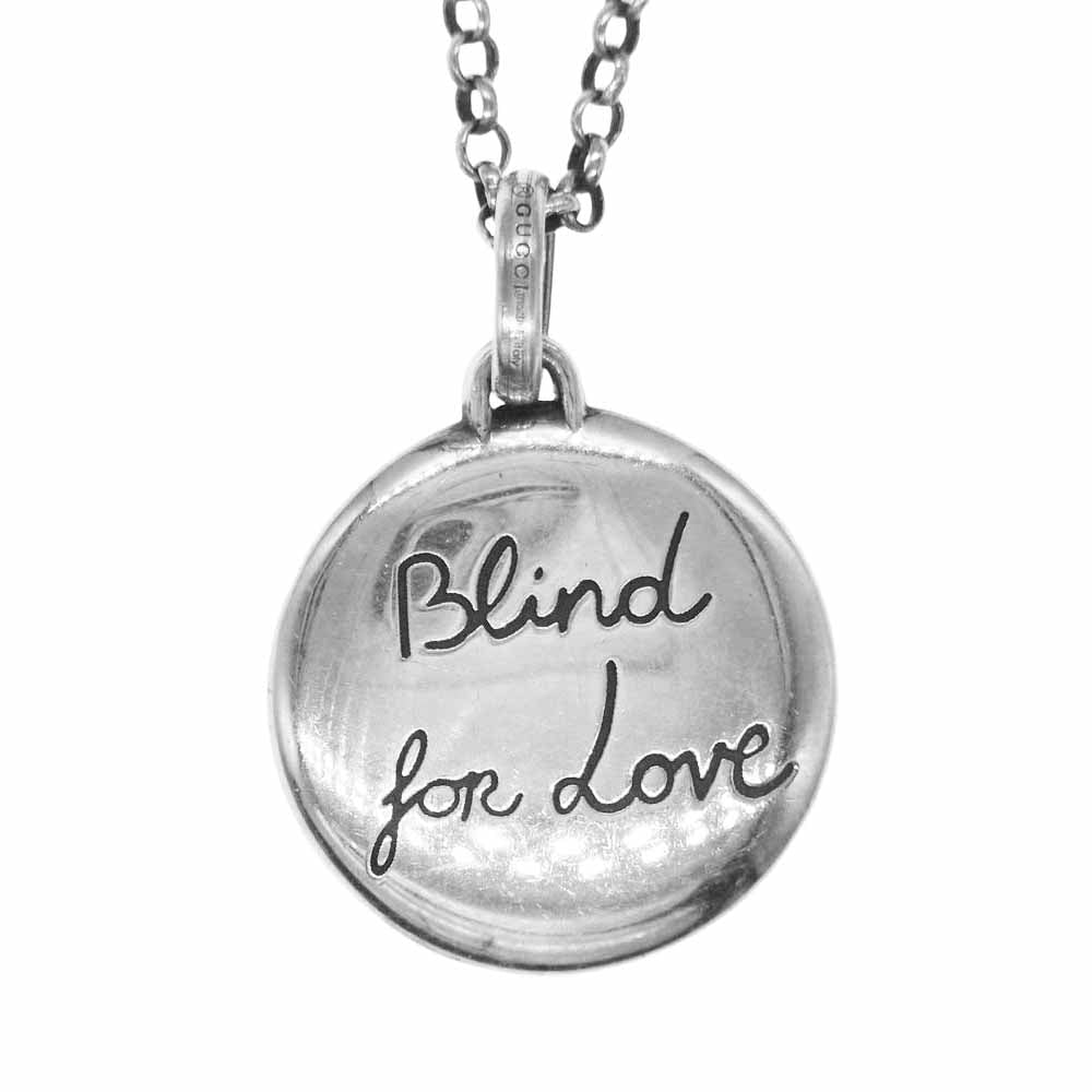 GUCCI グッチ 455541 ブラインドフォーラブ タイガーヘッド ネックレス ペンダント シルバー系【中古】