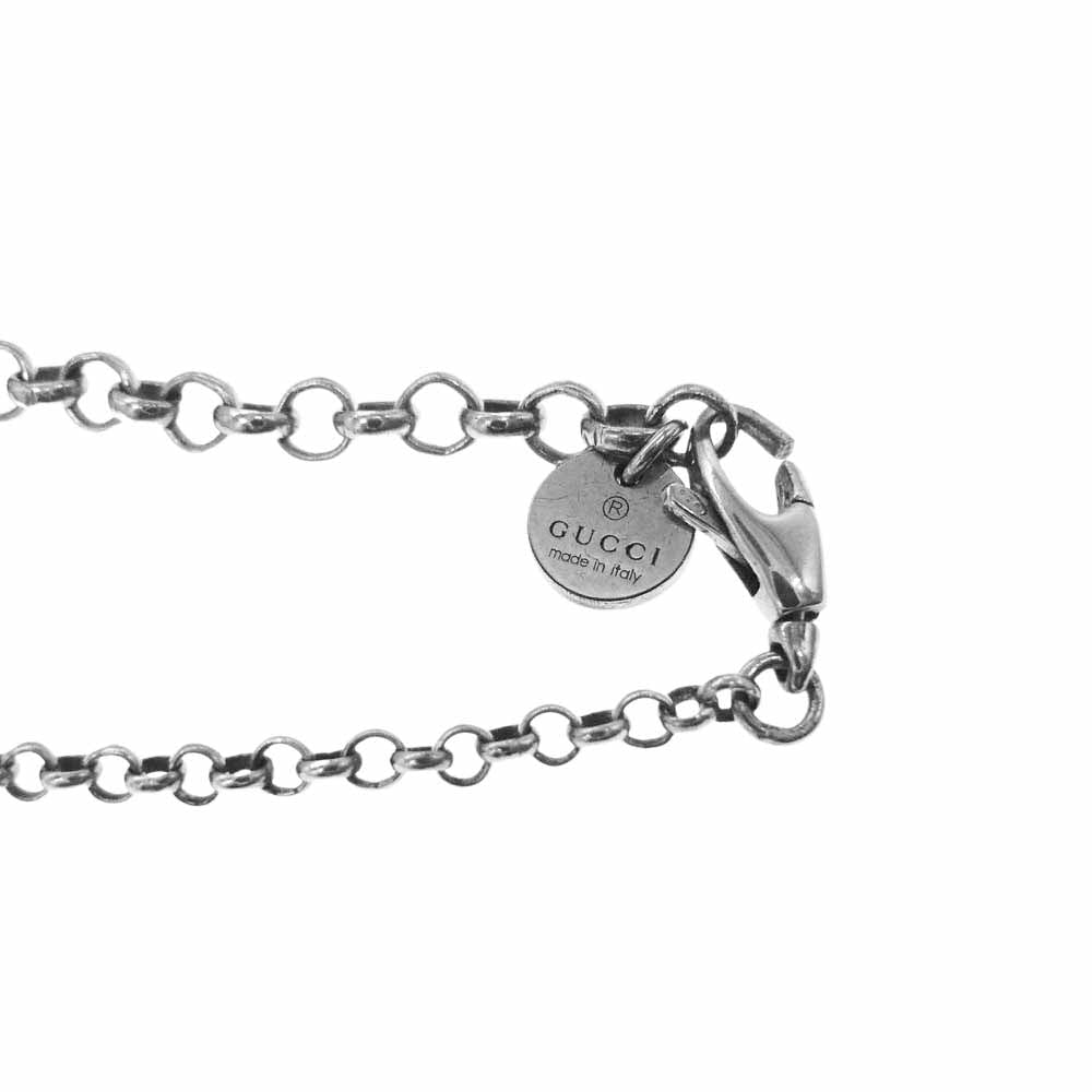 GUCCI グッチ 455541 ブラインドフォーラブ タイガーヘッド ネックレス ペンダント シルバー系【中古】