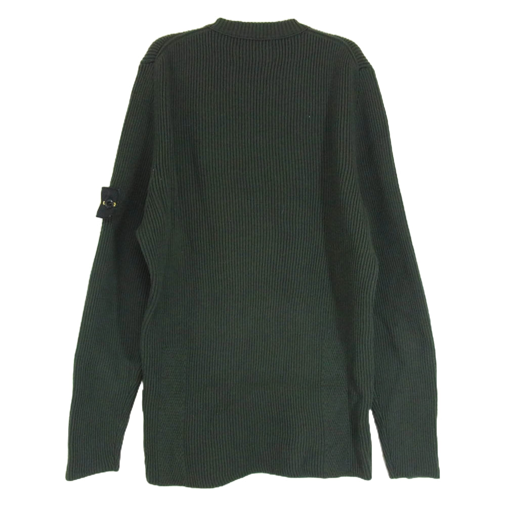 STONE ISLAND ストーンアイランド 20AW 7315521C2 クルーネック ニット セーター ロゴワッペン グリーン系 XL【中古】