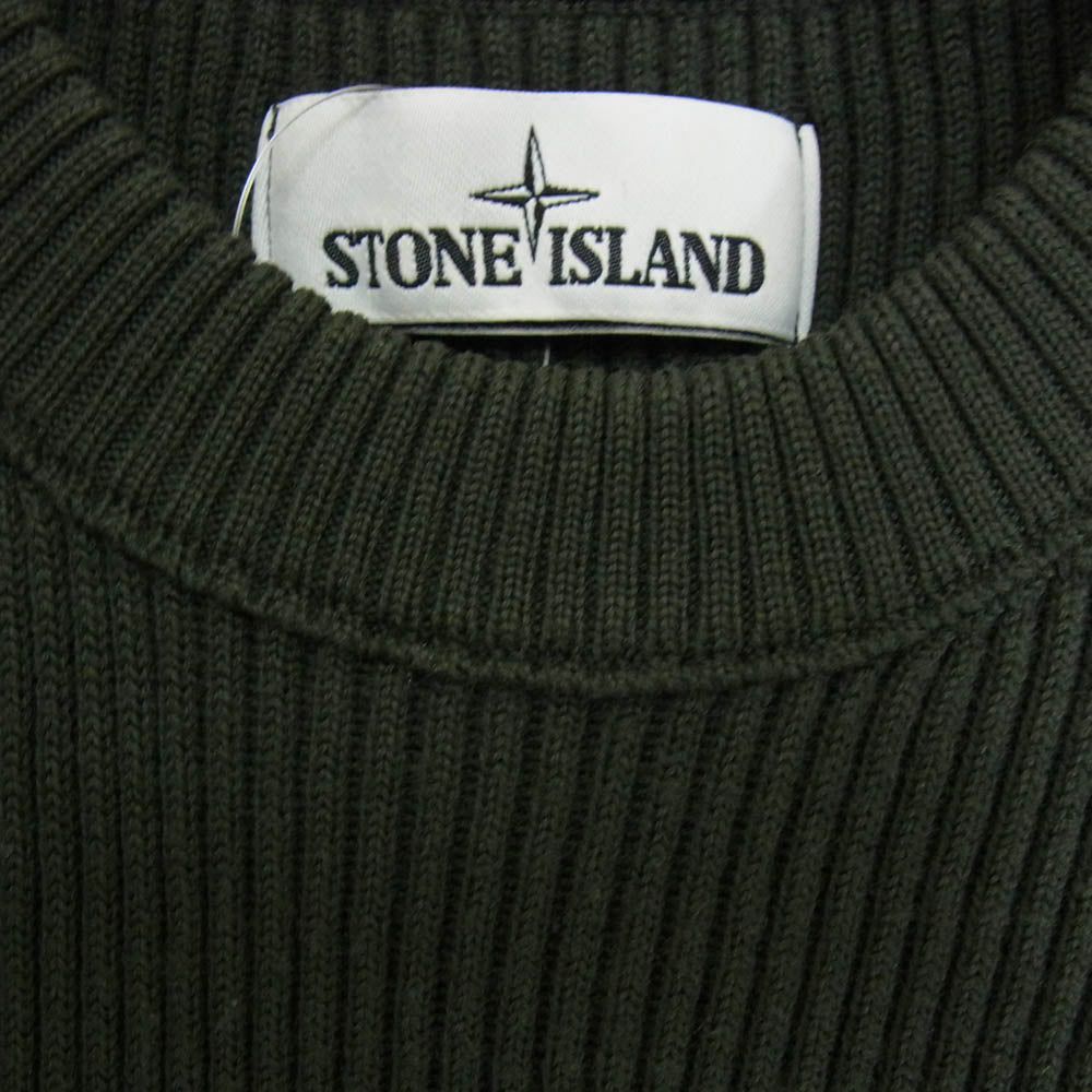 STONE ISLAND ストーンアイランド 20AW 7315521C2 クルーネック ニット セーター ロゴワッペン グリーン系 XL【中古】
