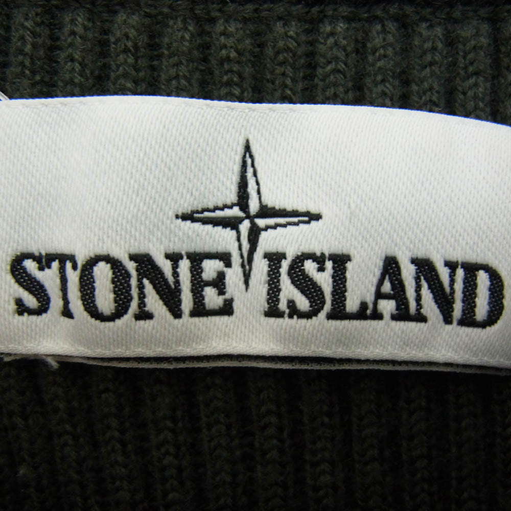 STONE ISLAND ストーンアイランド 20AW 7315521C2 クルーネック ニット セーター ロゴワッペン グリーン系 XL【中古】