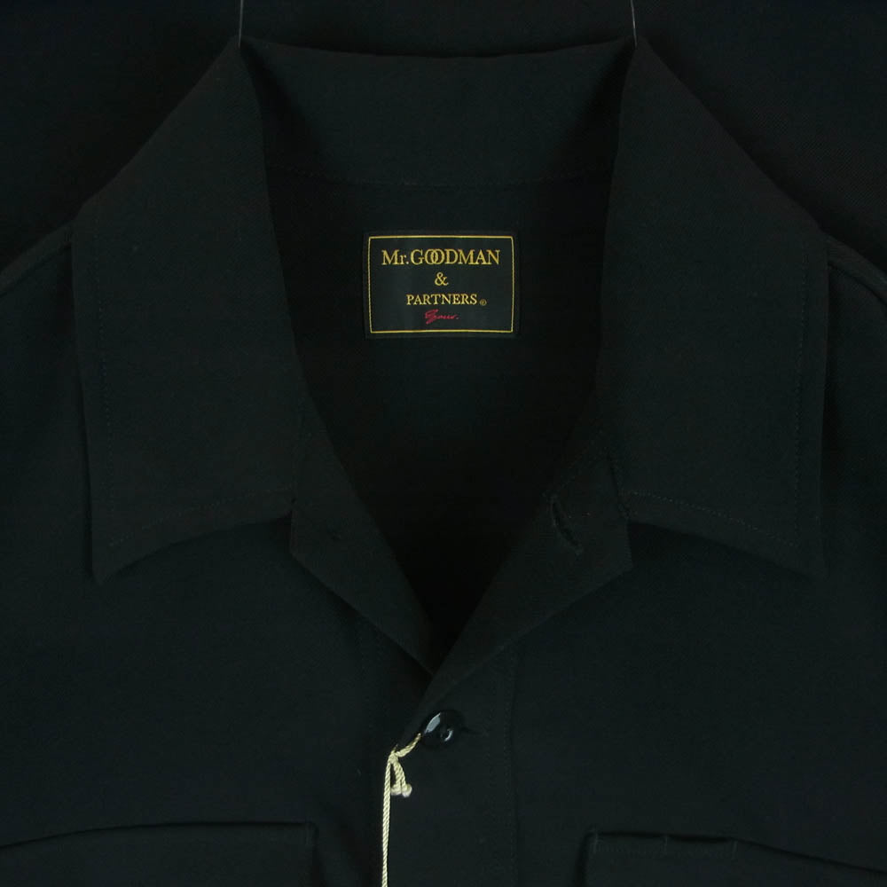 ミスターグッドマン オーバーサイズ シャツ 長袖 ポリエステル 日本製 ブラック系 XL【中古】