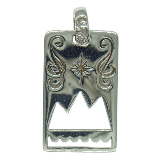 SAAD サード サン シンボル スクエア ペンダントトップ シルバー系【中古】