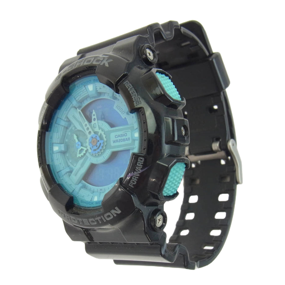 CASIO G-SHOCK カシオ ジーショック GA-110B-1A2JF Hyper Colors ハイパーカラーズ アナログデジタル 腕時計 ブラック系 ライトブルー系【中古】