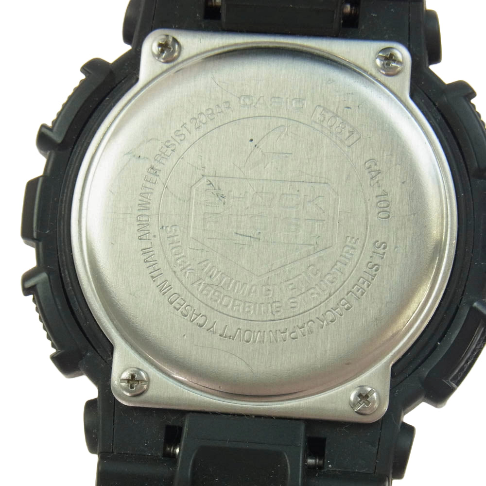 CASIO G-SHOCK カシオ ジーショック GA-100-1A1JF GA-100 SERIES アナログデジタル 腕時計 ブラック系【中古】
