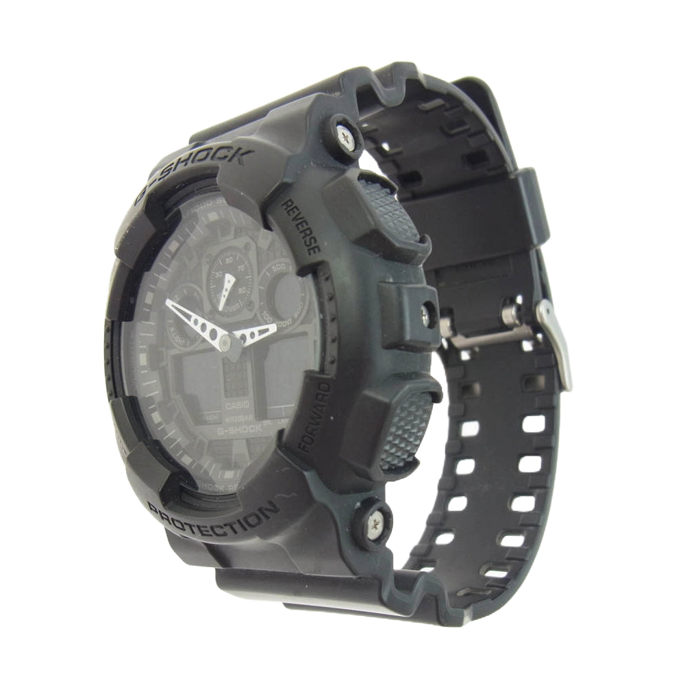 CASIO G-SHOCK カシオ ジーショック GA-100-1A1JF GA-100 SERIES アナログデジタル 腕時計 ブラック系【中古】