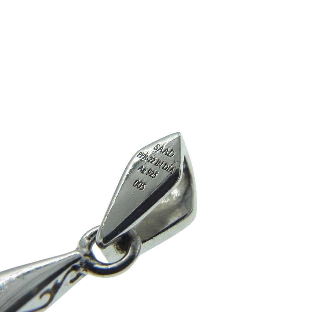SAAD サード Premium ターコイズ オニキス レッドコーラル ペンダント トップ シルバー系【中古】