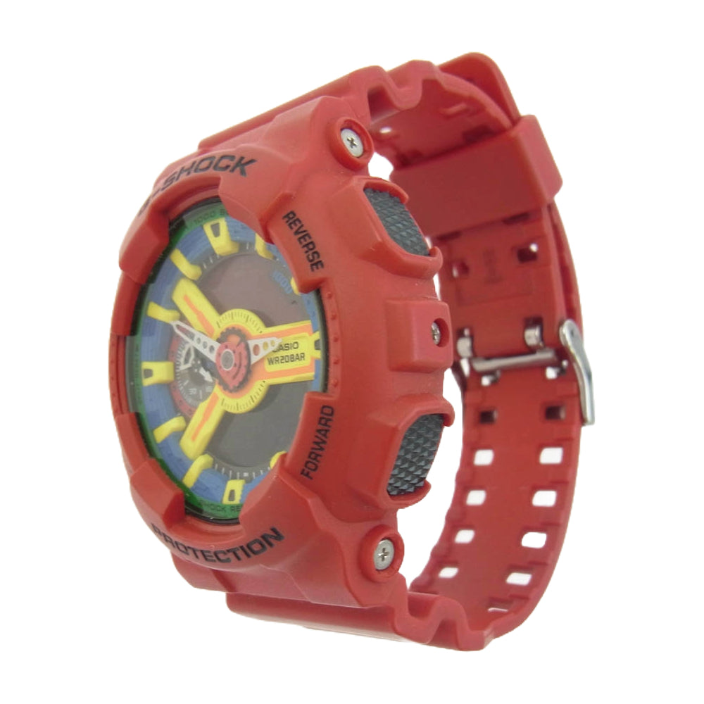 CASIO G-SHOCK カシオ ジーショック GA-110FC-1AJF Crazy Colors クレイジーカラーズ アナログデジタル 腕時計 レッド系 マルチカラー系【中古】