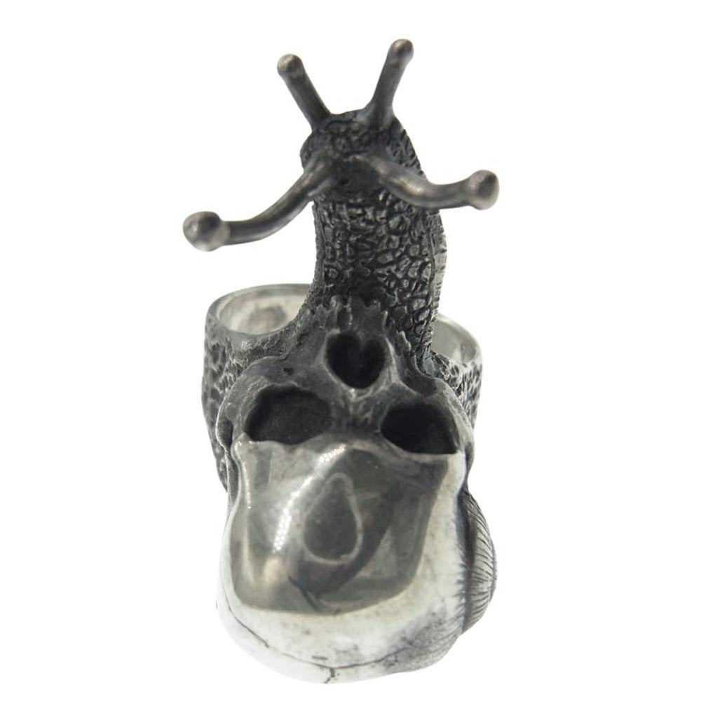ドッグステイト Snail Skull Ring スネイル スカル リング シルバー系 16.5号【中古】