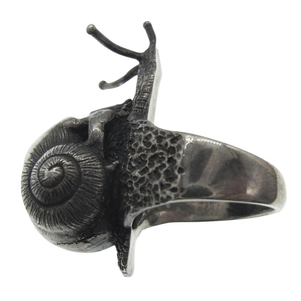 ドッグステイト Snail Skull Ring スネイル スカル リング シルバー系 16.5号【中古】