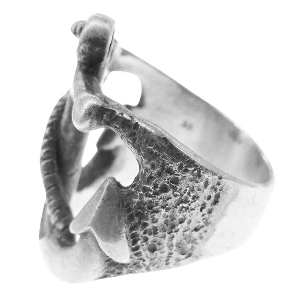 ドッグステイト Anchor Ring アンカー リング シルバー系 22.5号【中古】