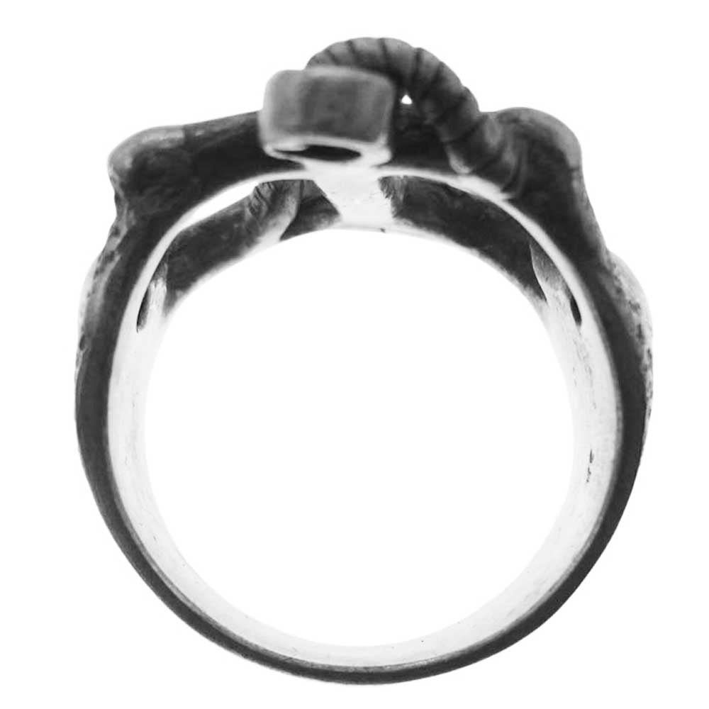 ドッグステイト Anchor Ring アンカー リング シルバー系 22.5号【中古】