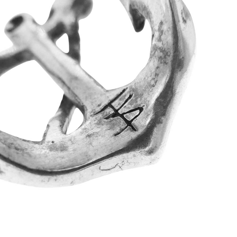 ドッグステイト Anchor Ring アンカー リング シルバー系 22.5号【中古】