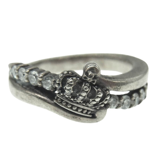 Justin Davis ジャスティンデイビス SRJ487 サーキュラー クラウン リング シルバー925 シルバー系 10.5号　　　　【中古】