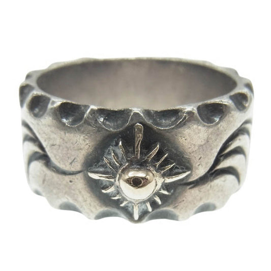 ARIZONA FREEDOM アリゾナフリーダム 太陽神 唐草模様 リング シルバー系 ゴールド系 16.5号【中古】