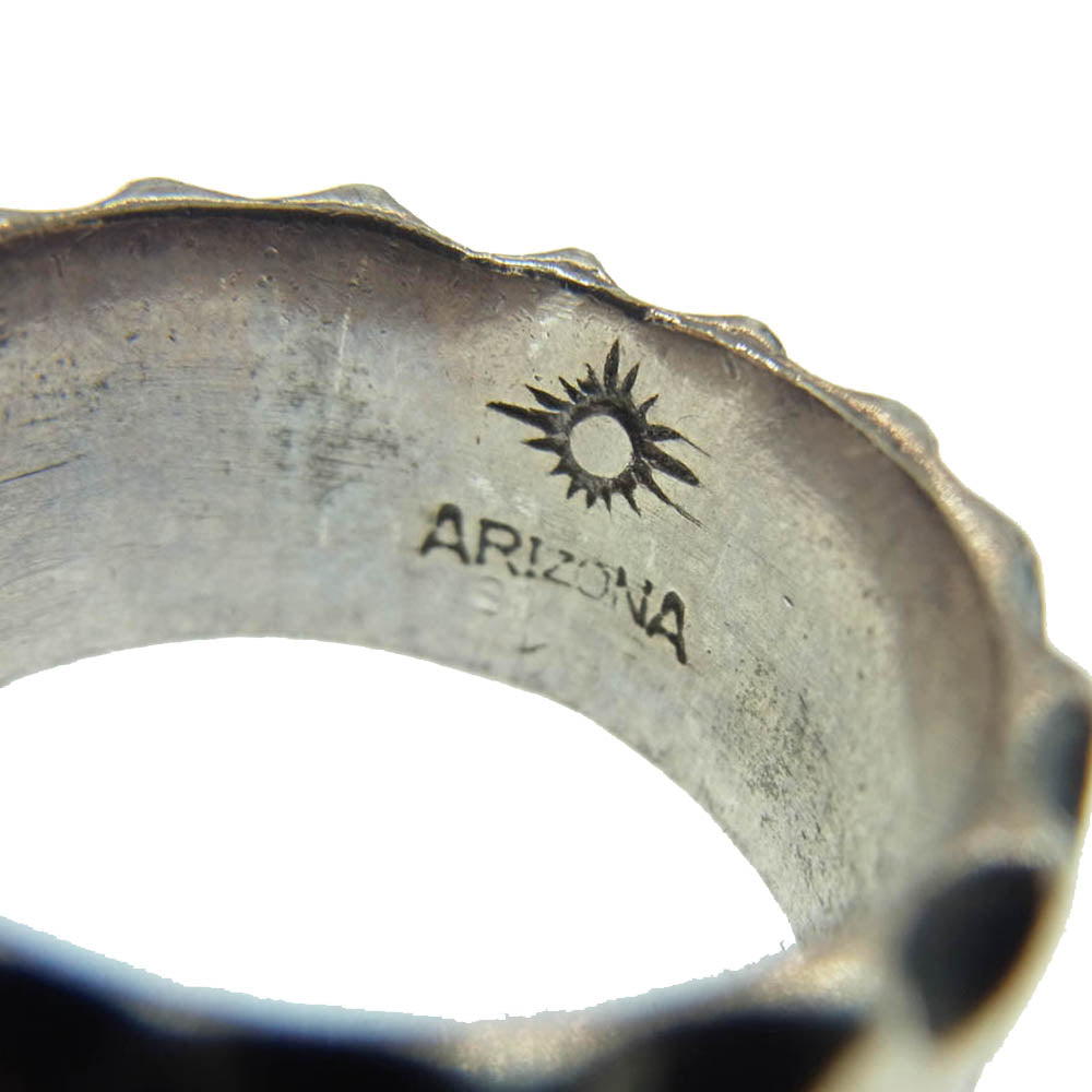 ARIZONA FREEDOM アリゾナフリーダム 太陽神 唐草模様 リング シルバー系 ゴールド系 16.5号【中古】