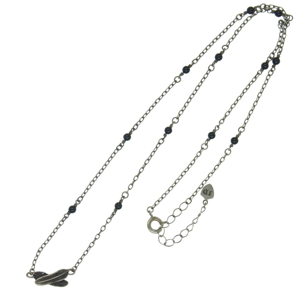 Justin Davis ジャスティンデイビス w feather cross ダブルフェザー ネックレス シルバー系【中古】