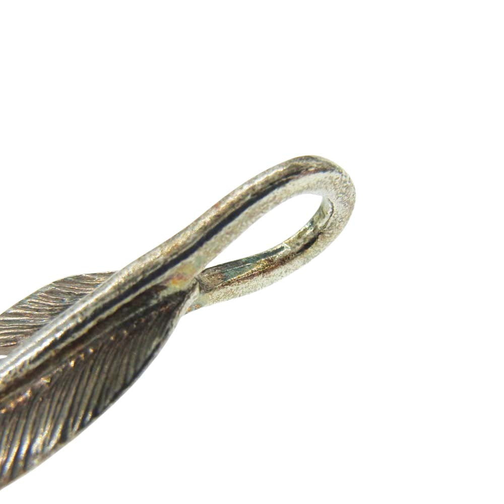 FIRST ARROW's ファーストアローズ ターコイズ フェザー ペンダント トップ 左向き Small シルバー系【中古】