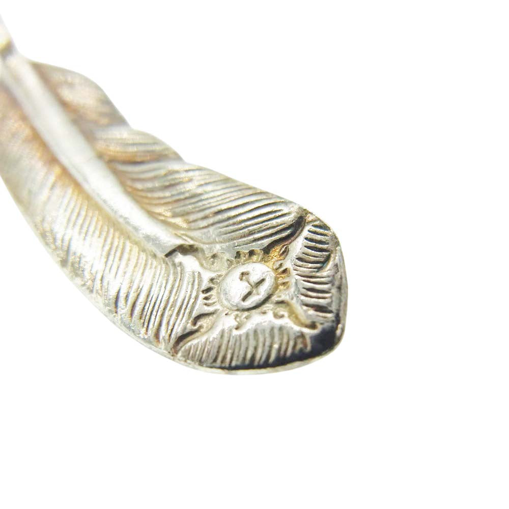 FIRST ARROW's ファーストアローズ ターコイズ フェザー ペンダント トップ 左向き Small シルバー系【中古】